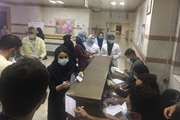 حضور صندوق های سیار رای گیری سیزدهمین دوره انتخابات ریاست جمهوری در بیمارستان آرش